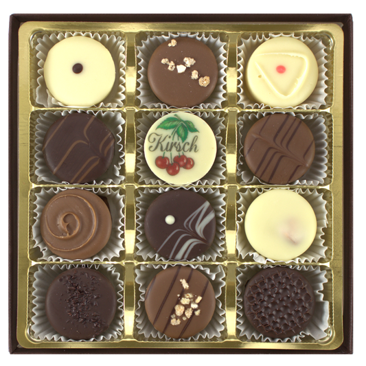 Pralinenmischung-Auslese in der Geschenkverpackung