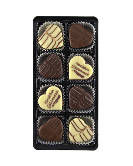 "Herzlichen Glückwunsch"-Herzchen - 100g
