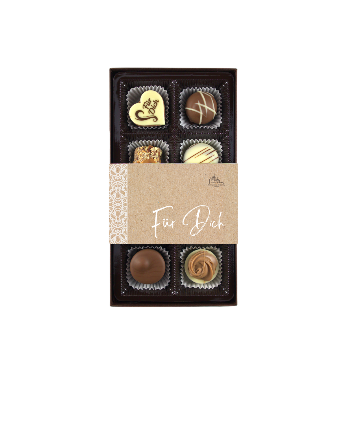 Pralinenauslese Für Dich, mit Herz