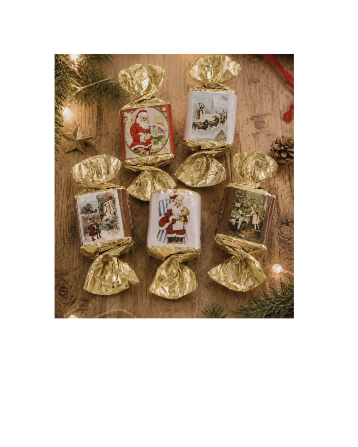 5 Marzipanbusserl im Geschenksäckchen