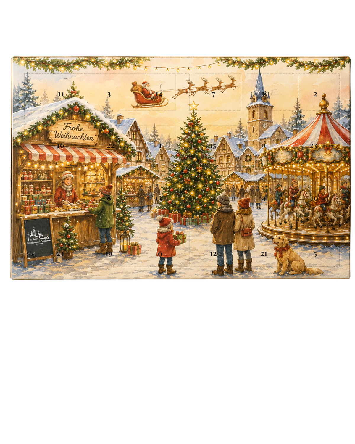 Kleiner Adventskalender "Weihnachtsdorf"
